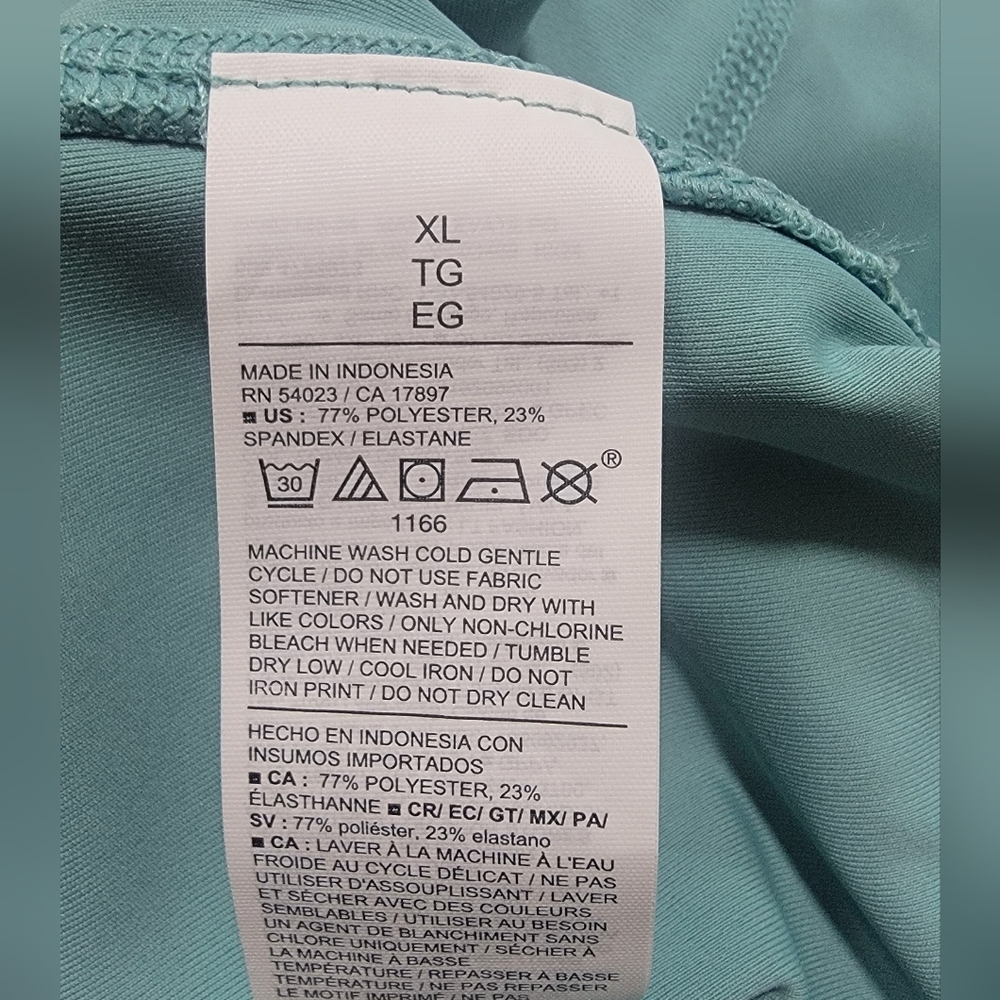 Old Navy Light Blue Powersoft Maternity High-Waisted Leggings - Picture 4 of 8